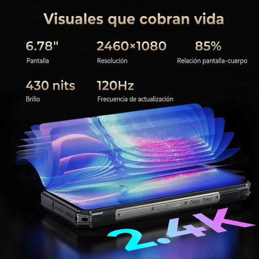 OUKITEL WP30 Pro 5G: teléfono resistente con pantalla 2,4K de 6,78'', batería de 11.000 mAh, cámara de 108 MP, 24 GB+512 GB y NFC