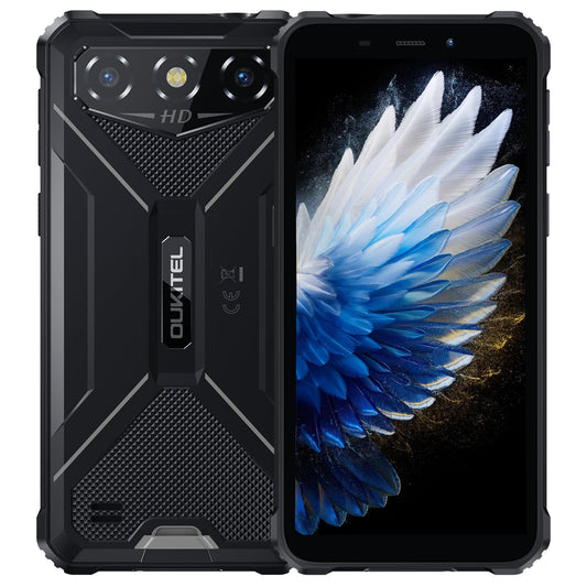 OUKITEL G3-EV Rugged Phone 6'' HD+ Display 6300mAh Big Battery 13MP Camera Android 14(4GB+128GB)