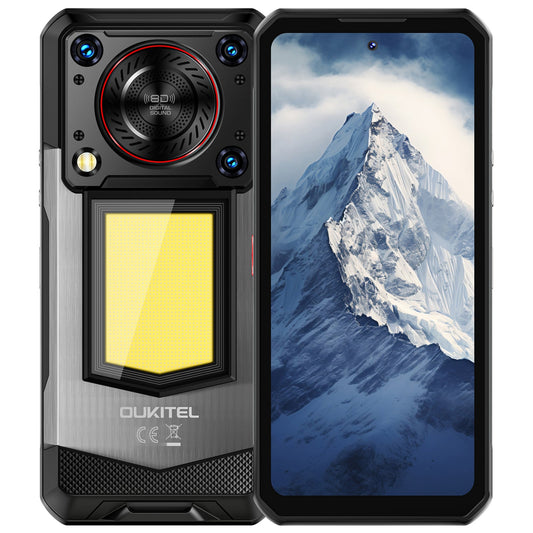 OUKITEL WP56-EV 5G Rugged Phone 6.8'' FHD+ Display 16,000mAh Big Battery 108MP Camera Camping Light Android 15