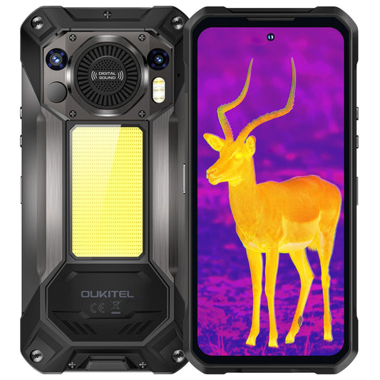 OUKITEL WP61 Ultra 5G Thermal imaging Rugged Phone 6.78'' HD+ Display 20,000mAh Big Battery 108MP Camera Android 16(12GB+512GB NFC)