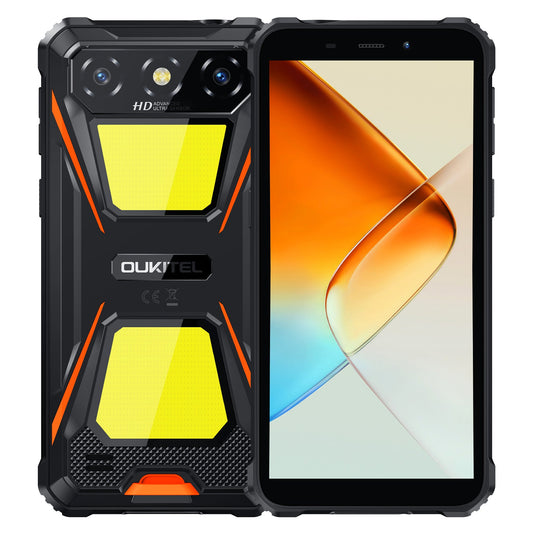 OUKITEL G5 4G Rugged Phone 6 HD+ Display6300mAh Big Battery 13MP Camera Android 14(4GB+64GB NFC)