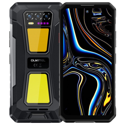 OUKITEL WP58 Pro 5G Rugged Phone 6.7-inch 10,000mAh Battery 64MP Camera Camping Light Android 15(8GB+512GB NFC)